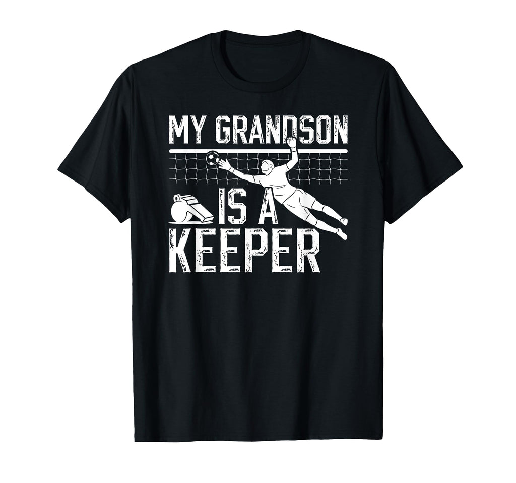 Proud Soccer Keeper Pop Pop Grandpa T-Shirt - Custom Art Print Unisex