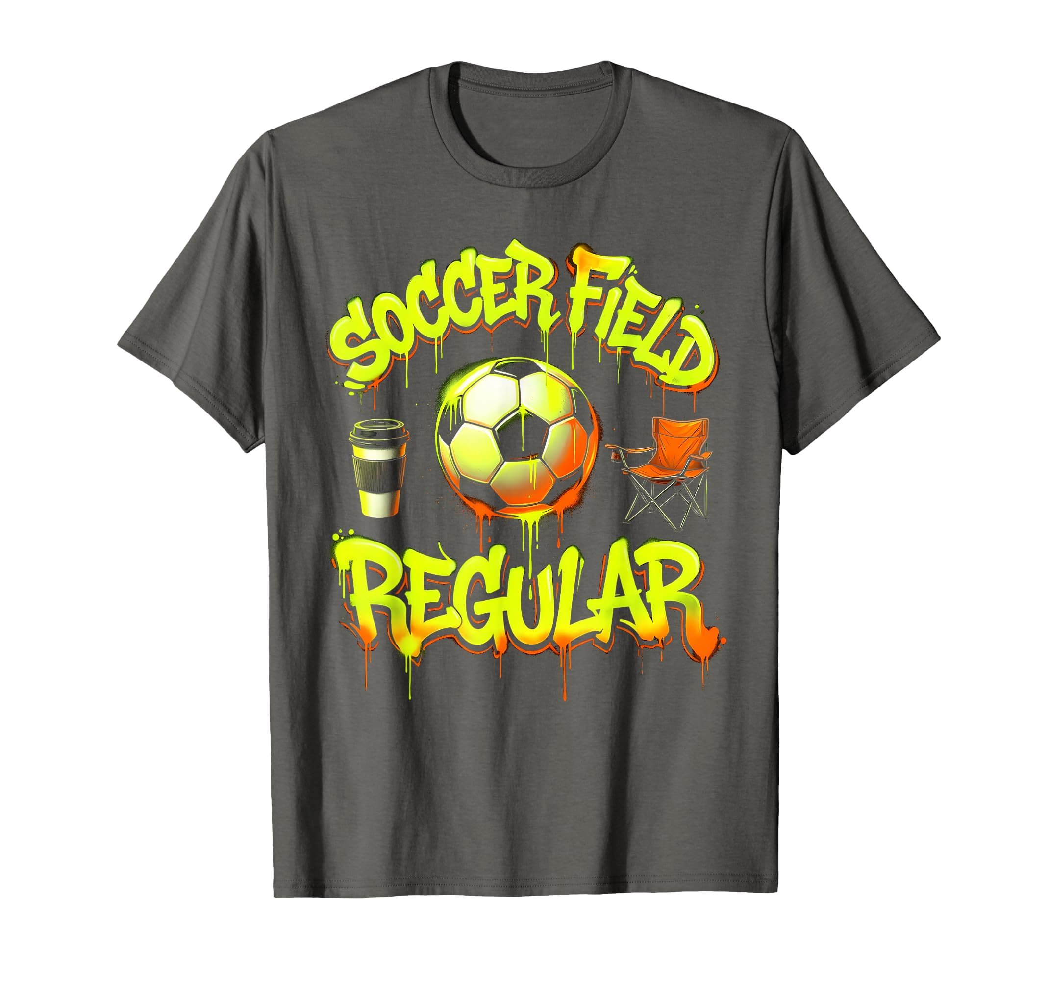Soccer Mom Soccer Field Regular T-Shirt - Minimalist Print Unisex