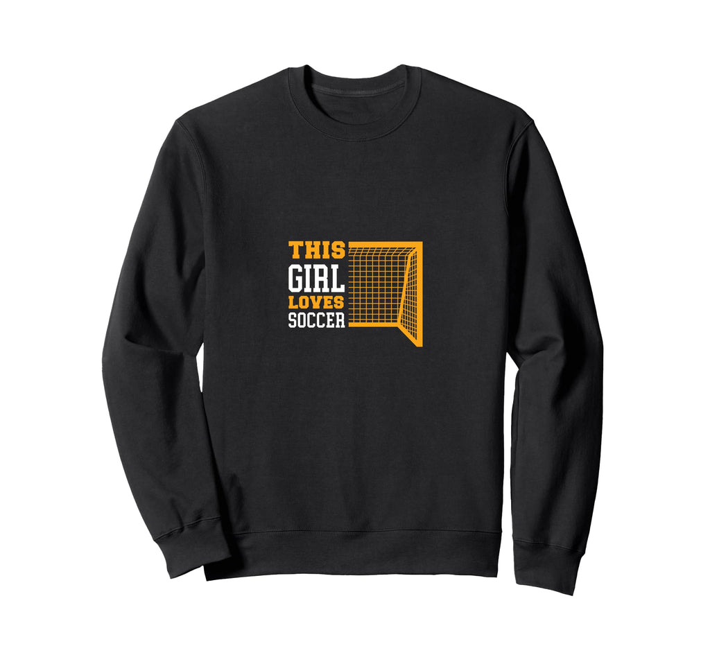 Loves Soccer Funny Sport Sweatshirt - Streetwear Style for Adults