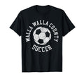 Walla Walla County Soccer Distressed 90S T-Shirt - Aesthetic Graphic Unisex