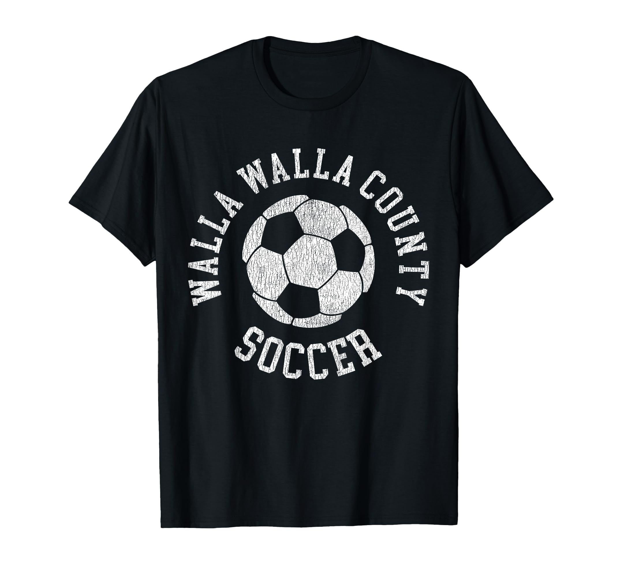 Walla Walla County Soccer Distressed 90S T-Shirt - Aesthetic Graphic Unisex