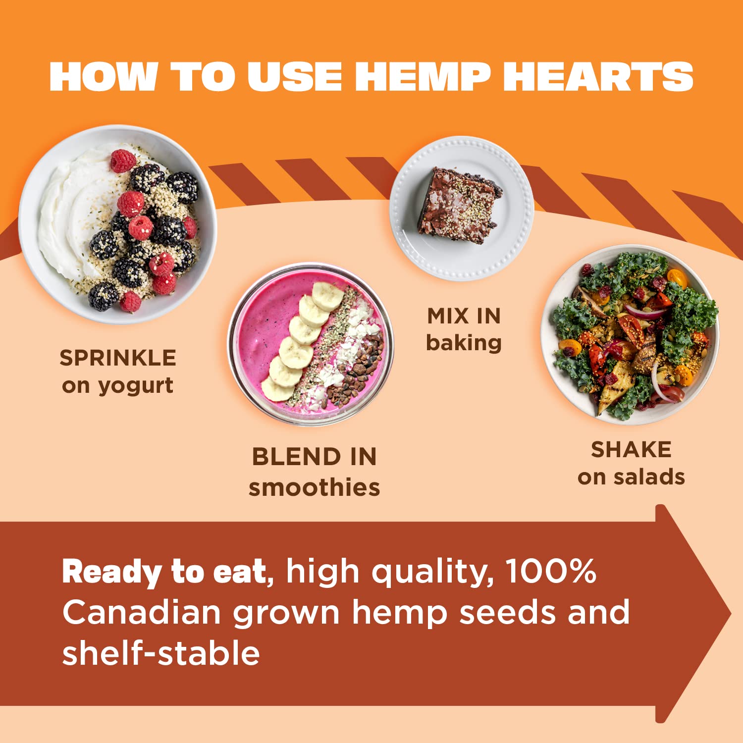 Manitoba Harvest Shelled Hemp Hearts, 8 oz., Pack of 8