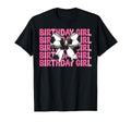Birthday Soccer Coquette Bow T-Shirt - Novelty Apparel Men Women