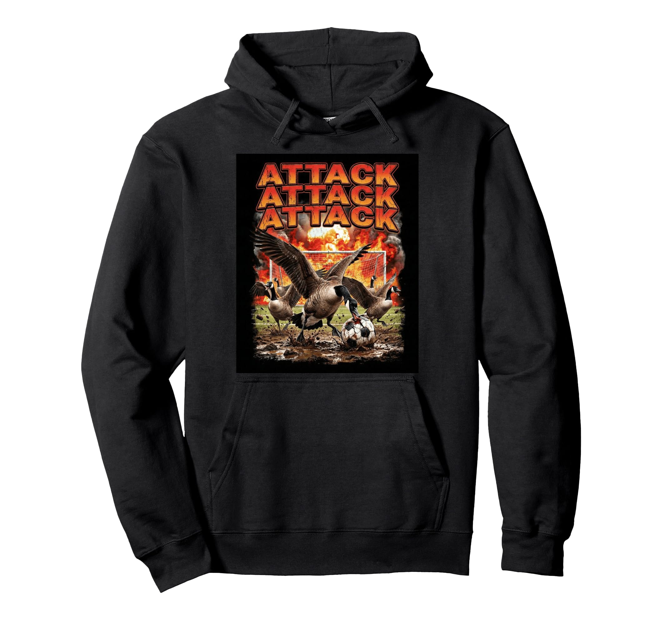 Funny Aggressive Goose Meme Bootleg Hoodie - Aesthetic Graphic Unisex