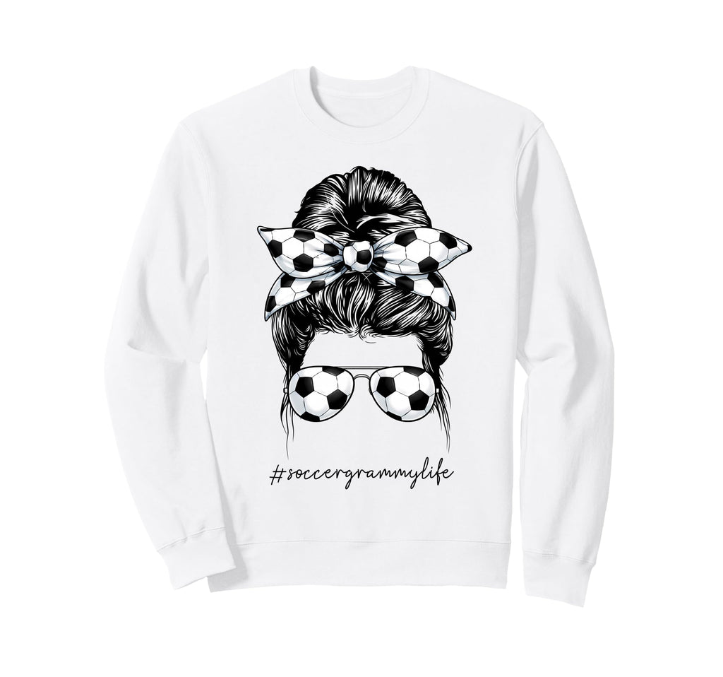 Funny Soccer Grammy Life Soccer Sweatshirt - Minimalist Print for Adults