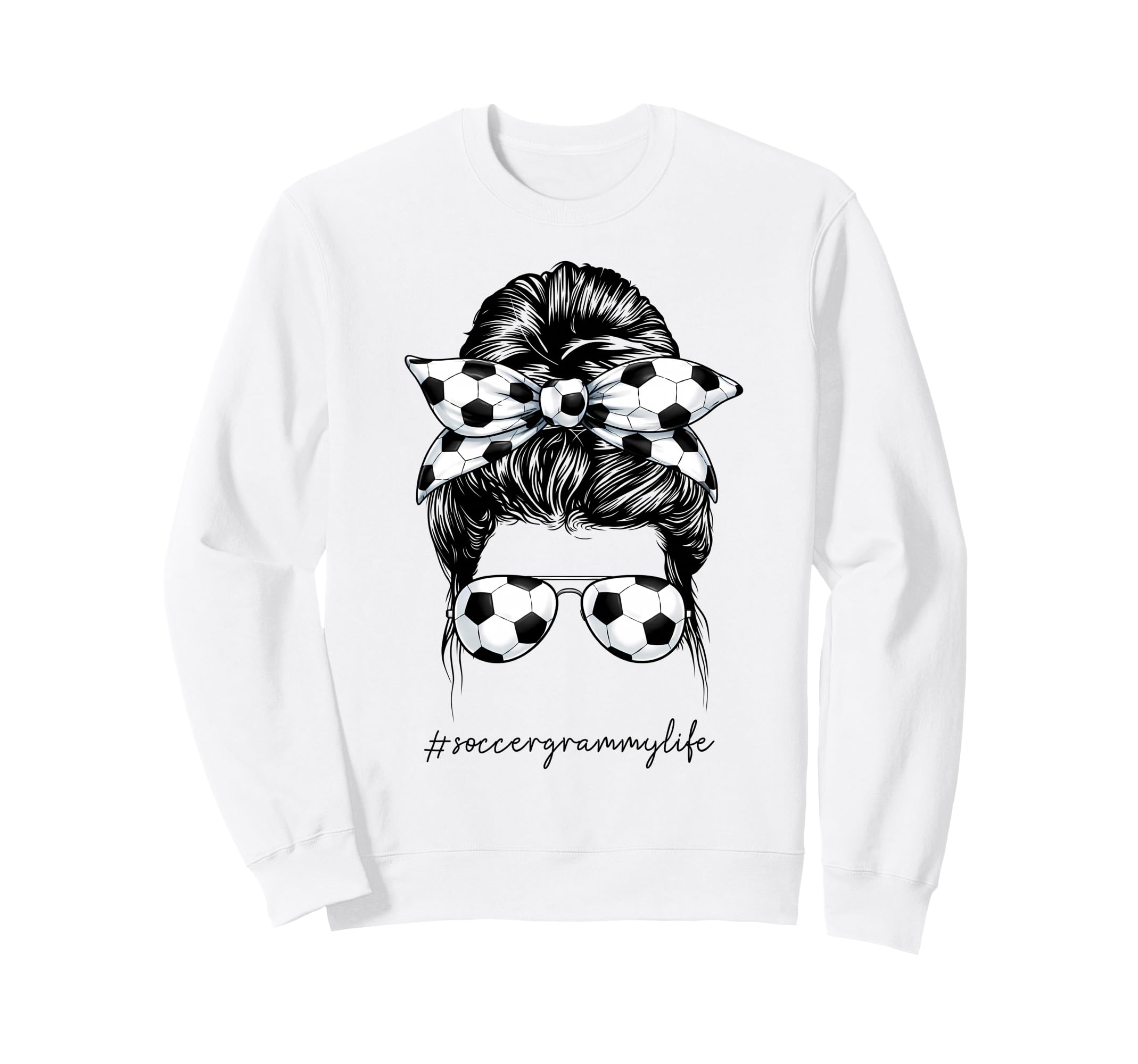 Funny Soccer Grammy Life Soccer Sweatshirt - Minimalist Print for Adults