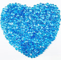 0.88LB Blue Fish Tank Gravel Aquarium Glass Stones Sea Glass Pebbles Aquarium Gravel Rocks Fish Tank Rocks, Beads Pebbles Rock Sand Glass Gems Stones for Vase Filler Fish Turtle Tank Decoration