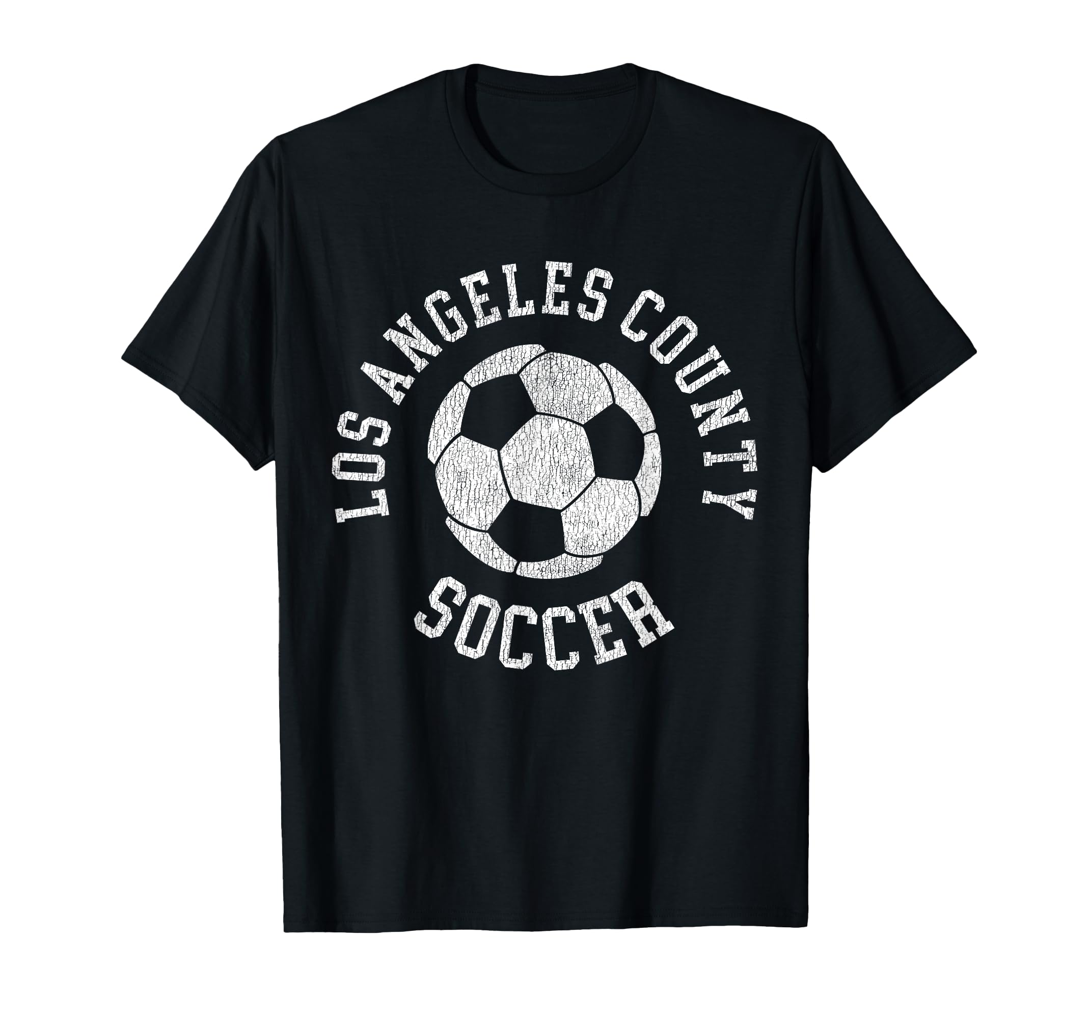 Los Angeles County Soccer Distressed 90S T-Shirt - Aesthetic Graphic Unisex
