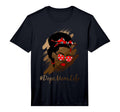 Mens Soccer Black Melanin Mom T-Shirt - Casual Everyday Wear for Adults