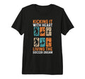 Soccer Player Tri Blend T-Shirt - Minimalist Print Unisex