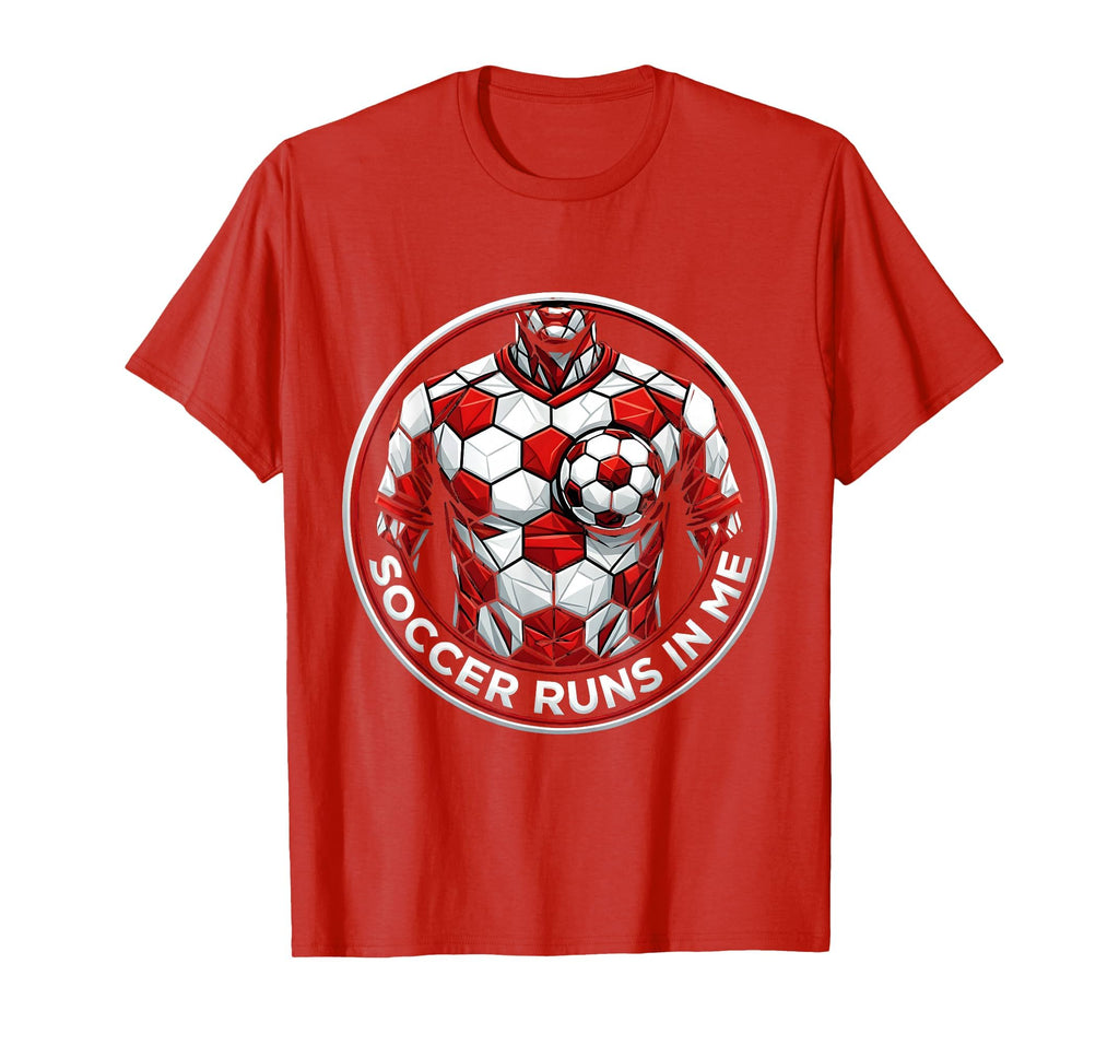 Soccer Runs Me Passionate Fan T-Shirt - Custom Art Print Unisex