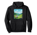 Nice Spring Landscape Soccer Ball Hoodie - Streetwear Style Men Women