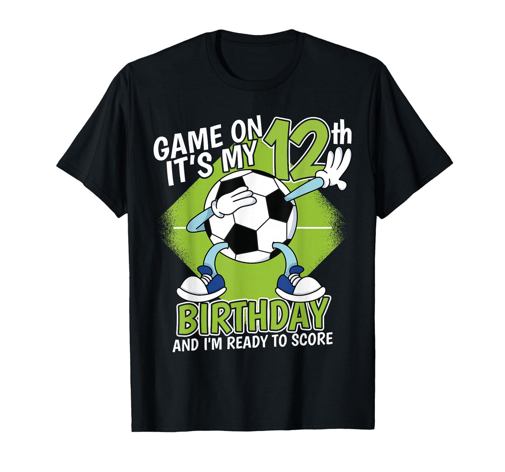 12 Year Old Soccer Player 12Th T-Shirt - Custom Art Print for Adults
