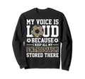 My Voice Is Loud Leopard Soccer Sweatshirt - Streetwear Style for Adults