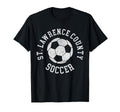 St Lawrence County Soccer Distressed 90S T-Shirt - Unique Graphic Men Women