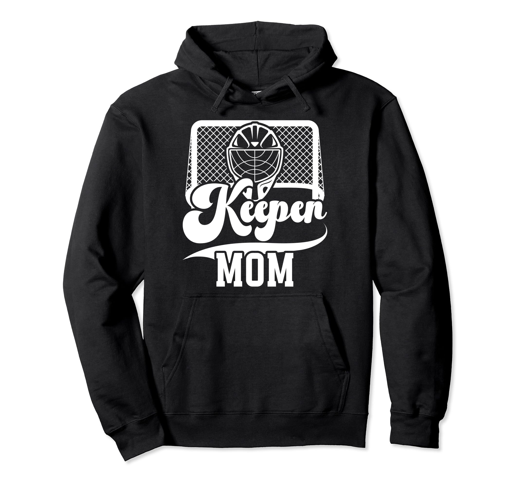 Ice Hockey Keeper Mom Ice Hockey Hoodie - Minimalist Print Men Women