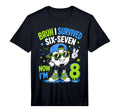 8Th Birthday Soccer Ice Cream Drip 8 T-Shirt - Unique Graphic for Adults