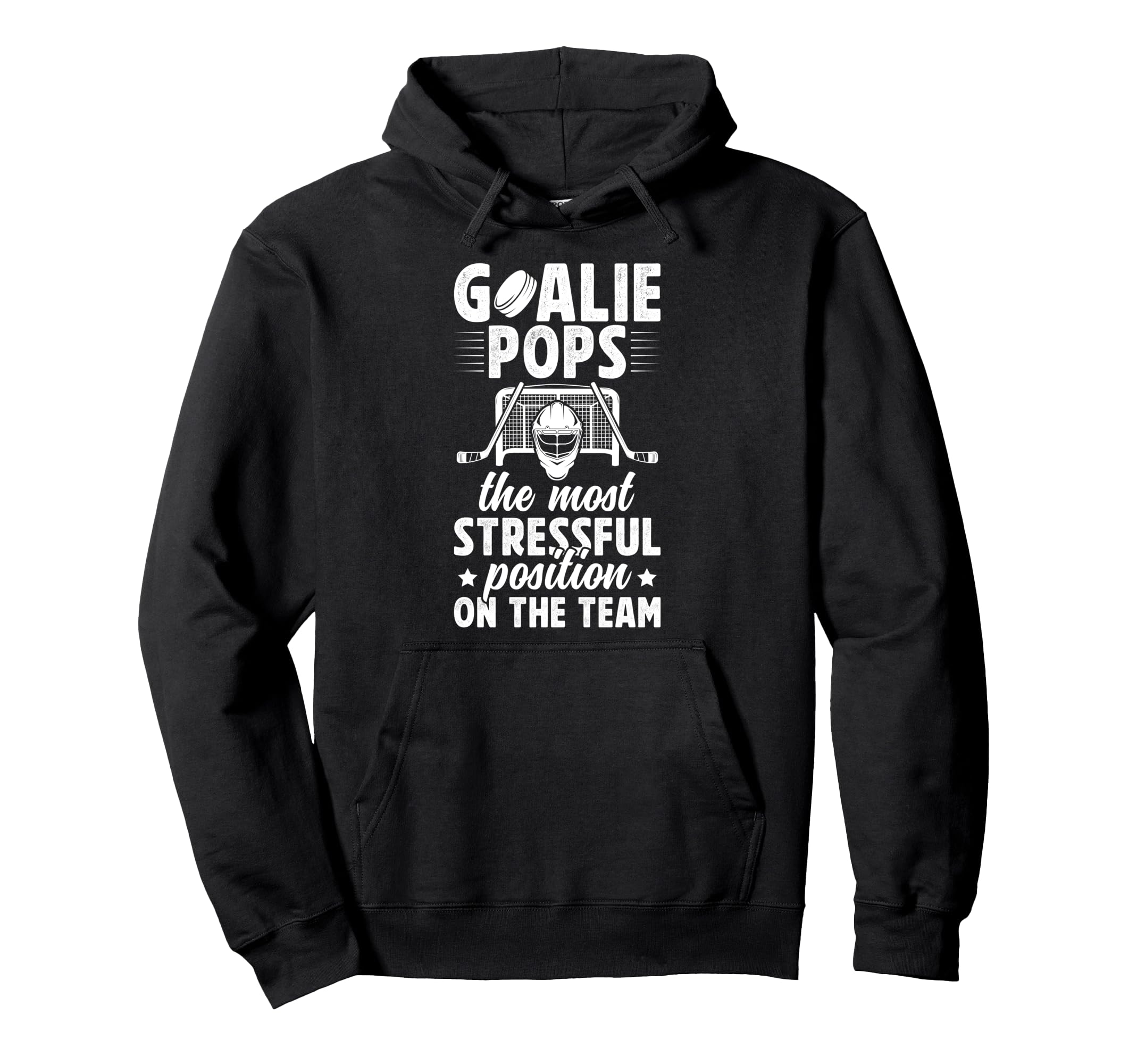 Funny Hockey Goalie Pops Ice Hockey Hoodie - Fun Novelty Design Unisex