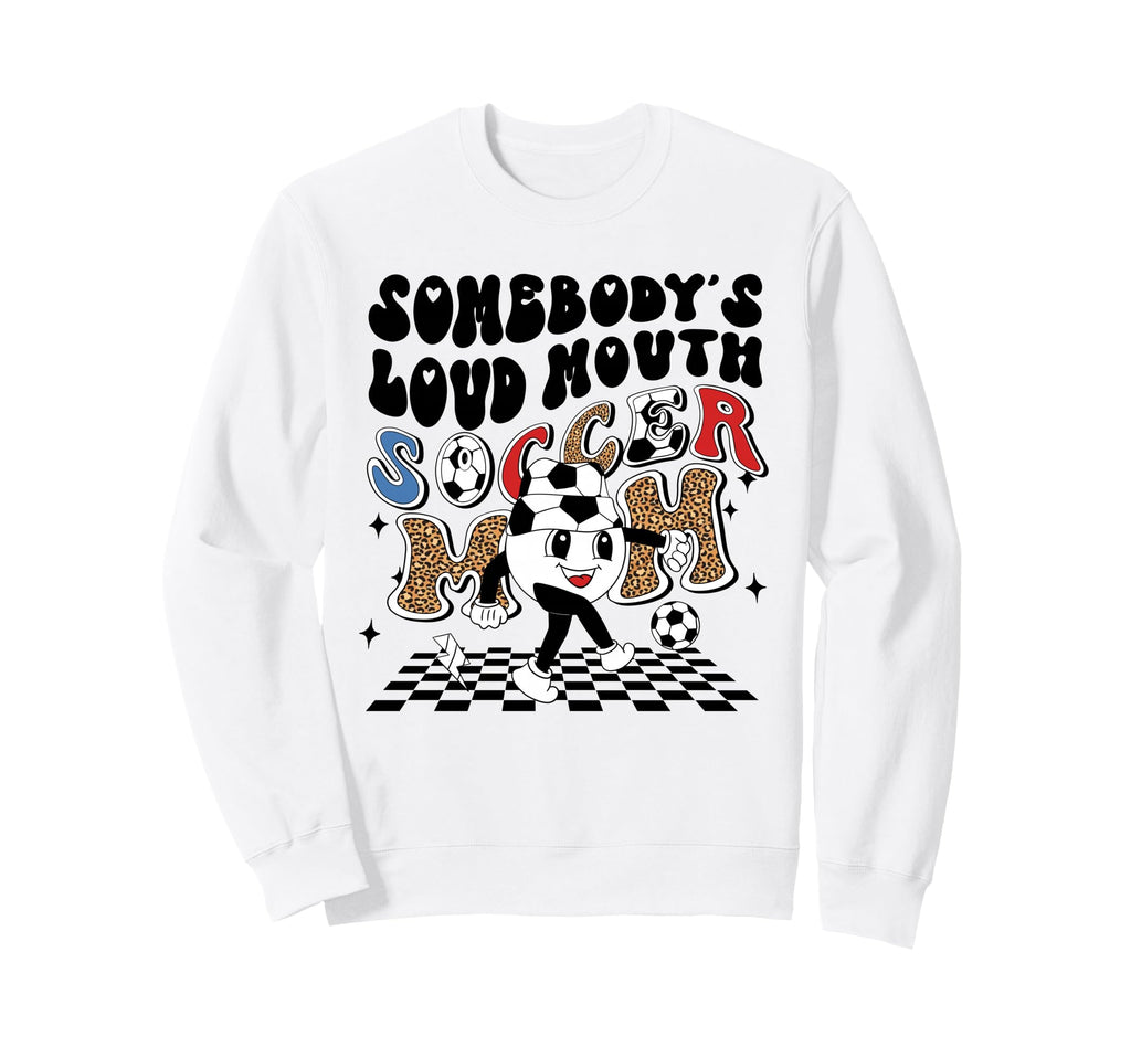 Soccer Mom Leopard Ball Sweatshirt - Minimalist Print Men Women