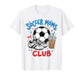 Soccer Moms Club Iced Coffee Cleats T-Shirt - Minimalist Print Unisex