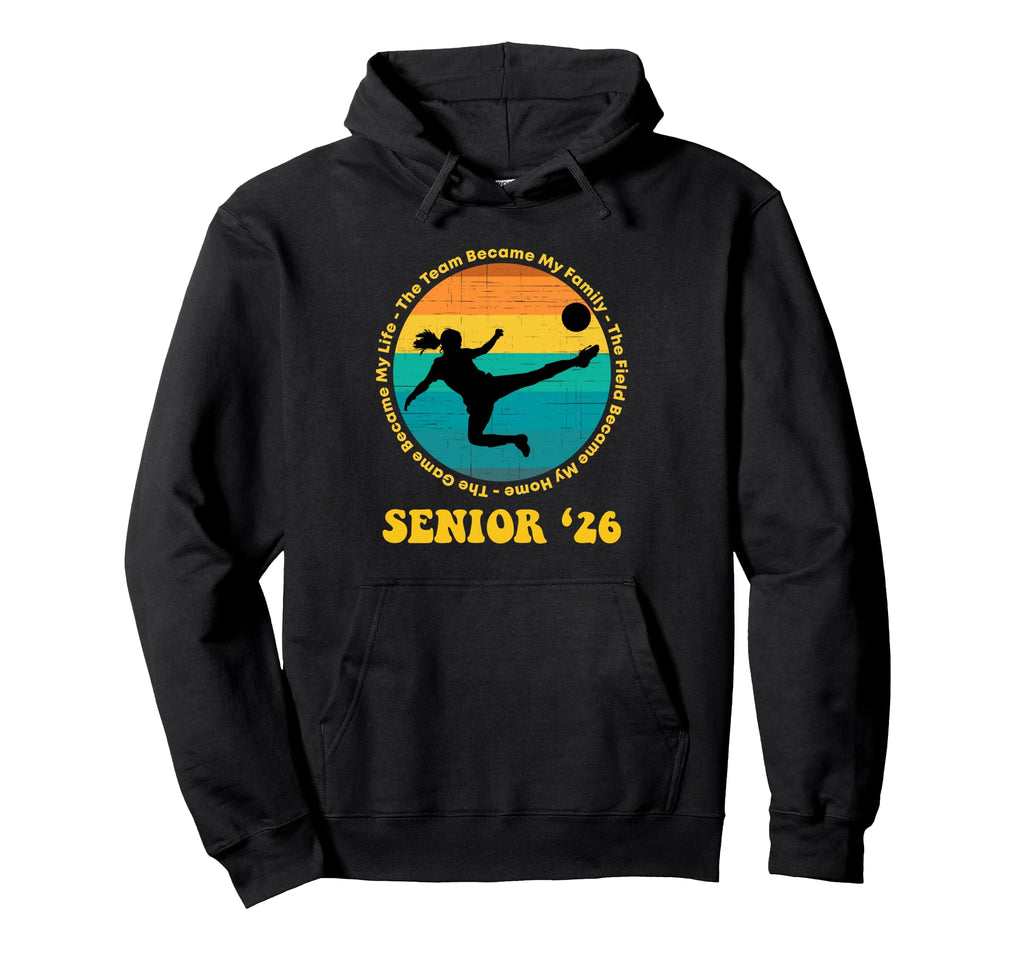Soccer Senior Team Became My Family Hoodie - Minimalist Print Unisex
