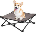 KingCamp Elevated Dog Bed for Small Dogs, Outdoor Raised Cooling Pet Cot Bed with Washable Breathable Mesh & No-Slip Feet Perfect for Camping, Backyard, Indoor Use (S, Black)