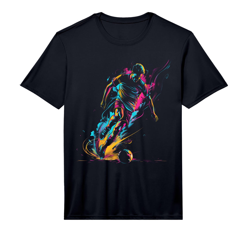 Soccer Player Sports Performance T-Shirt - Custom Art Print Men Women