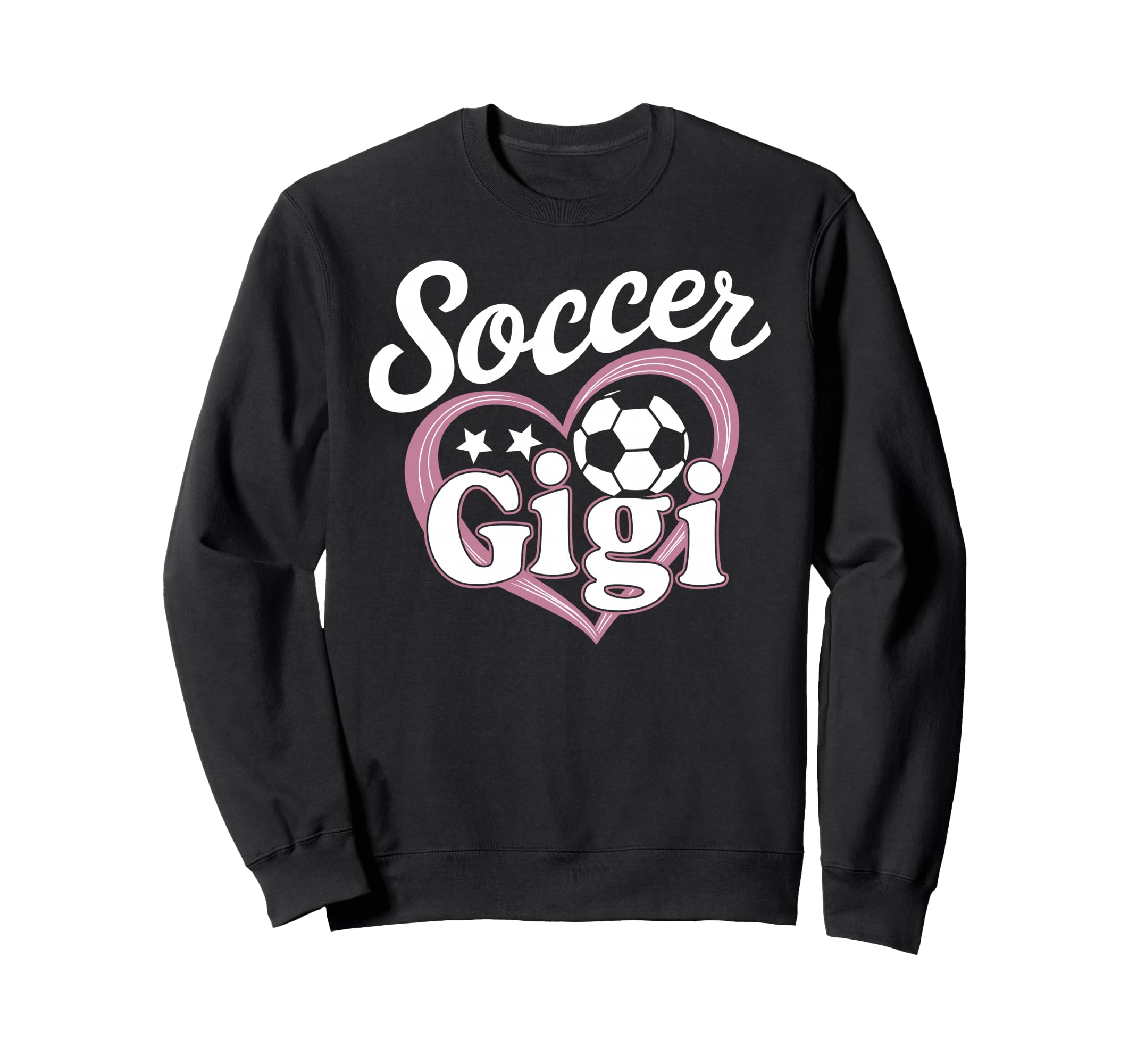 Soccer Gigi Grandma Heart Football Sweatshirt - Graphic Print for Adults