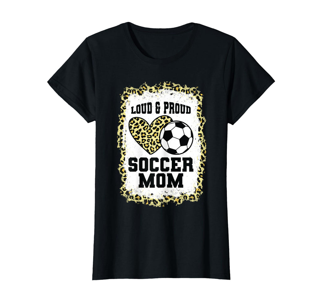 Loud Proud Soccer Mom Heart Soccer Mom T-Shirt - Unique Graphic Men Women