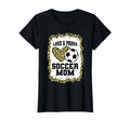 Loud Proud Soccer Mom Heart Soccer Mom T-Shirt - Unique Graphic Men Women