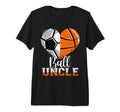 Ball Uncle Heart Funny Soccer T-Shirt - Fun Novelty Design Men Women
