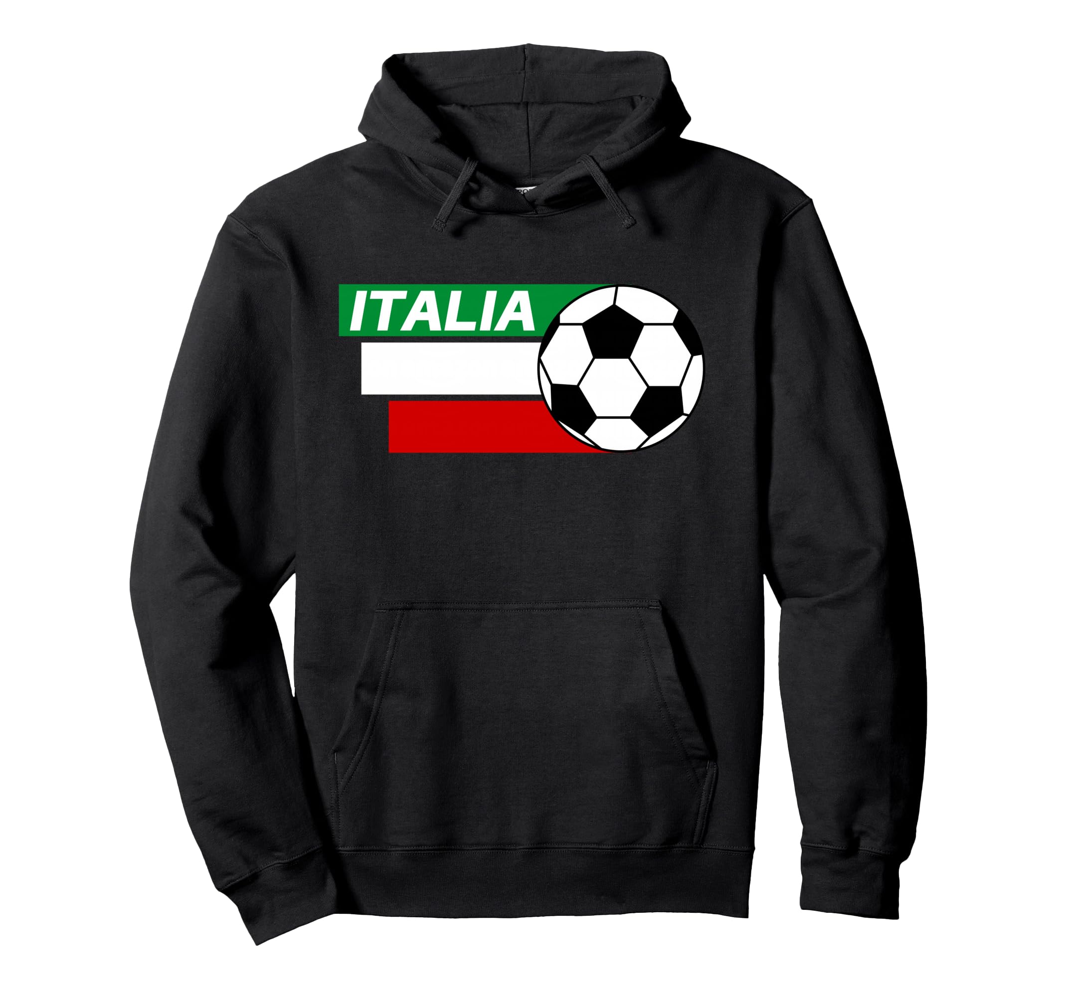 Italy Soccer Italian Flag Colors Soccer Hoodie - Minimalist Print Men Women