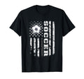 Soccer Usa Us Flag Soccer Coach T-Shirt - Casual Everyday Wear for Adults