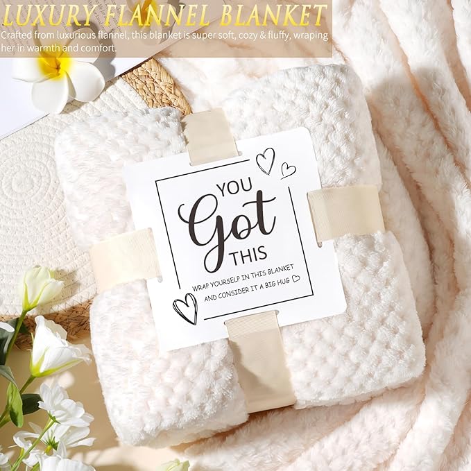 Get Well Soon Gifts Baskets for Women Self Care Gifts, Spa Care Package After Surgery Inspirational Thinking of You Sympathy Gift, Feel Better Encouragement Gift for Women Sick Friends Mom w/ Blanket