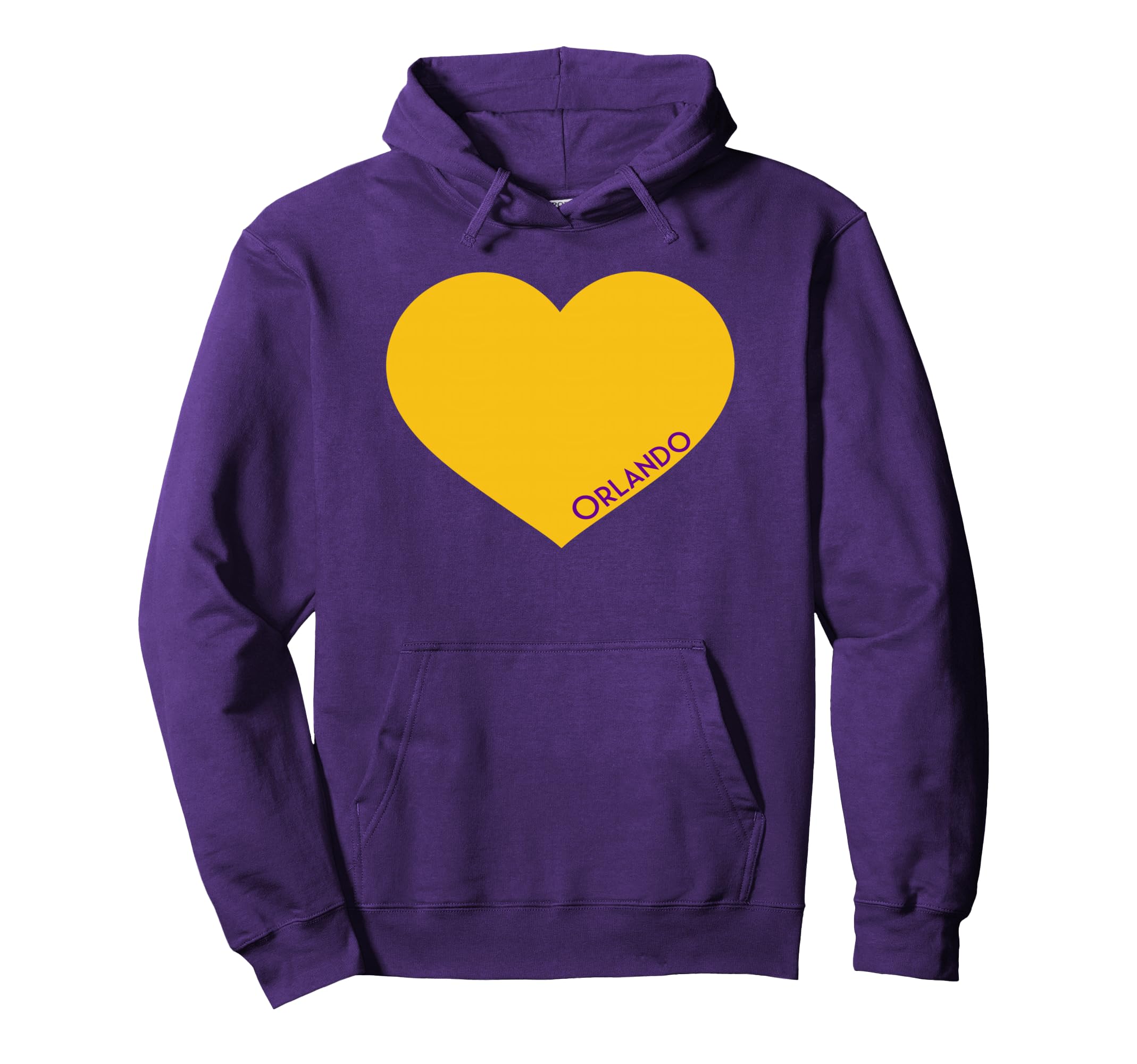 Orlando Soccer City Fan Color Heart Hoodie - Custom Art Print Men Women