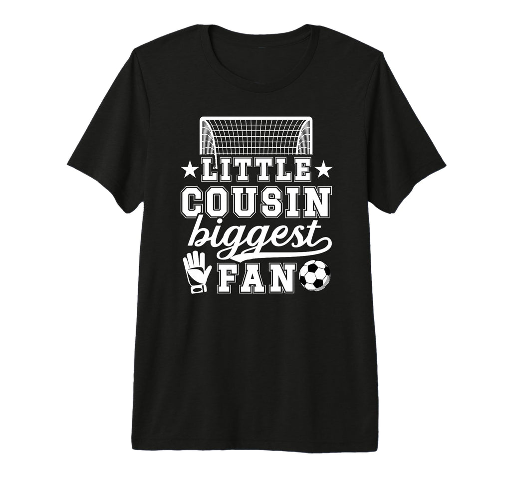Little Cousin Soccer Goalie Cousin T-Shirt - Graphic Print for Adults