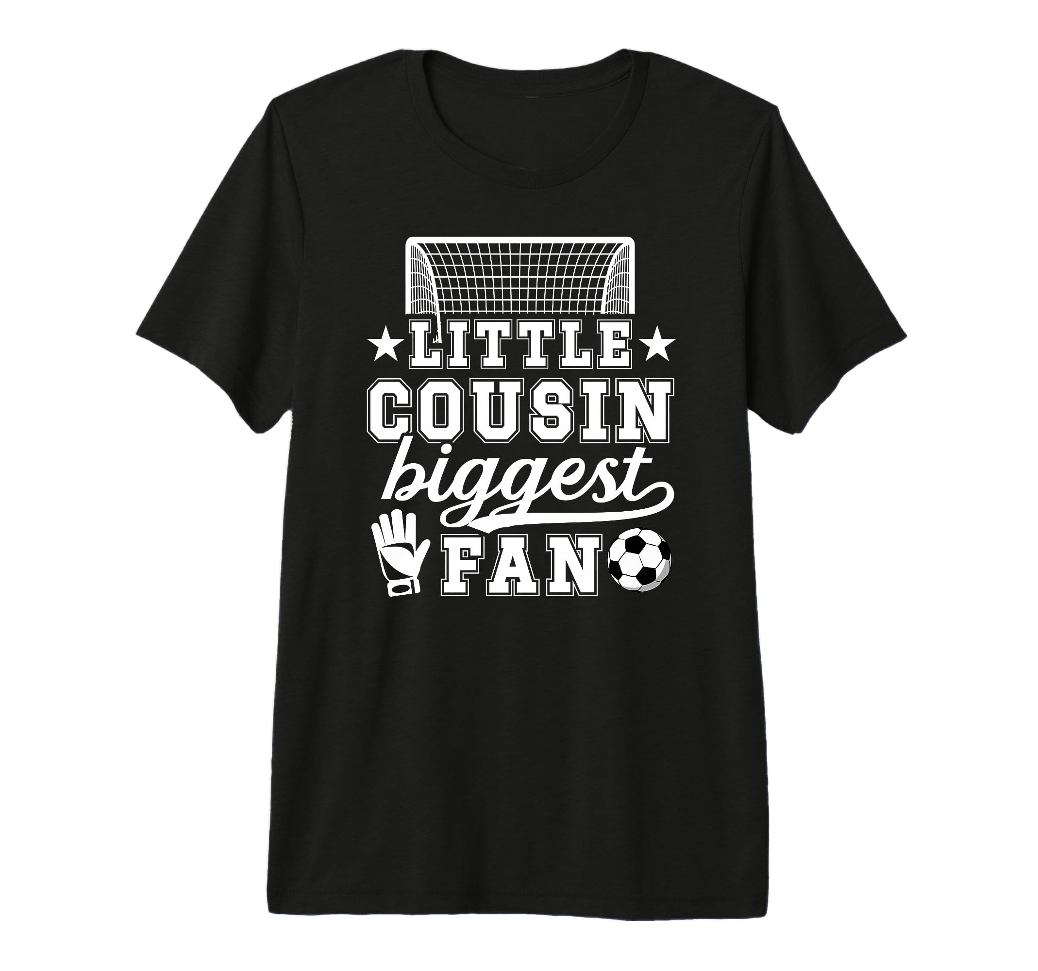 Little Cousin Soccer Goalie Cousin T-Shirt - Graphic Print for Adults