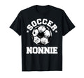 Soccer Nonnie Soccer Ball Distressed Funny T-Shirt - Trendy Graphic Unisex