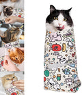 3-in-1 Cat Grooming Restraint Bag for Nail Trimming, Ear Cleaning & Medicine - Escape-Proof Design with Anti-Scratch Lining, Calming Pressure - Fits Cats & Kittens Up to 15lbs