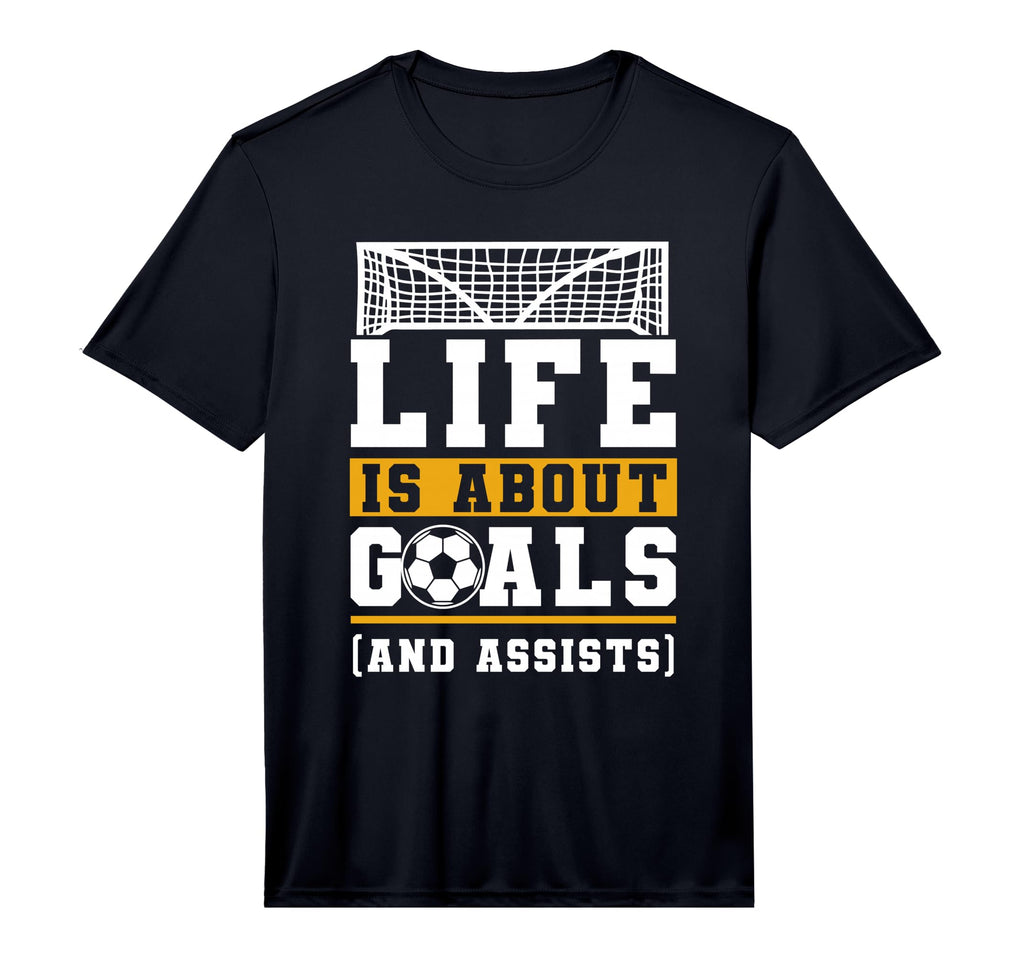 Mens Im Leben Geht Es Um Goals Und T-Shirt - Aesthetic Graphic Unisex
