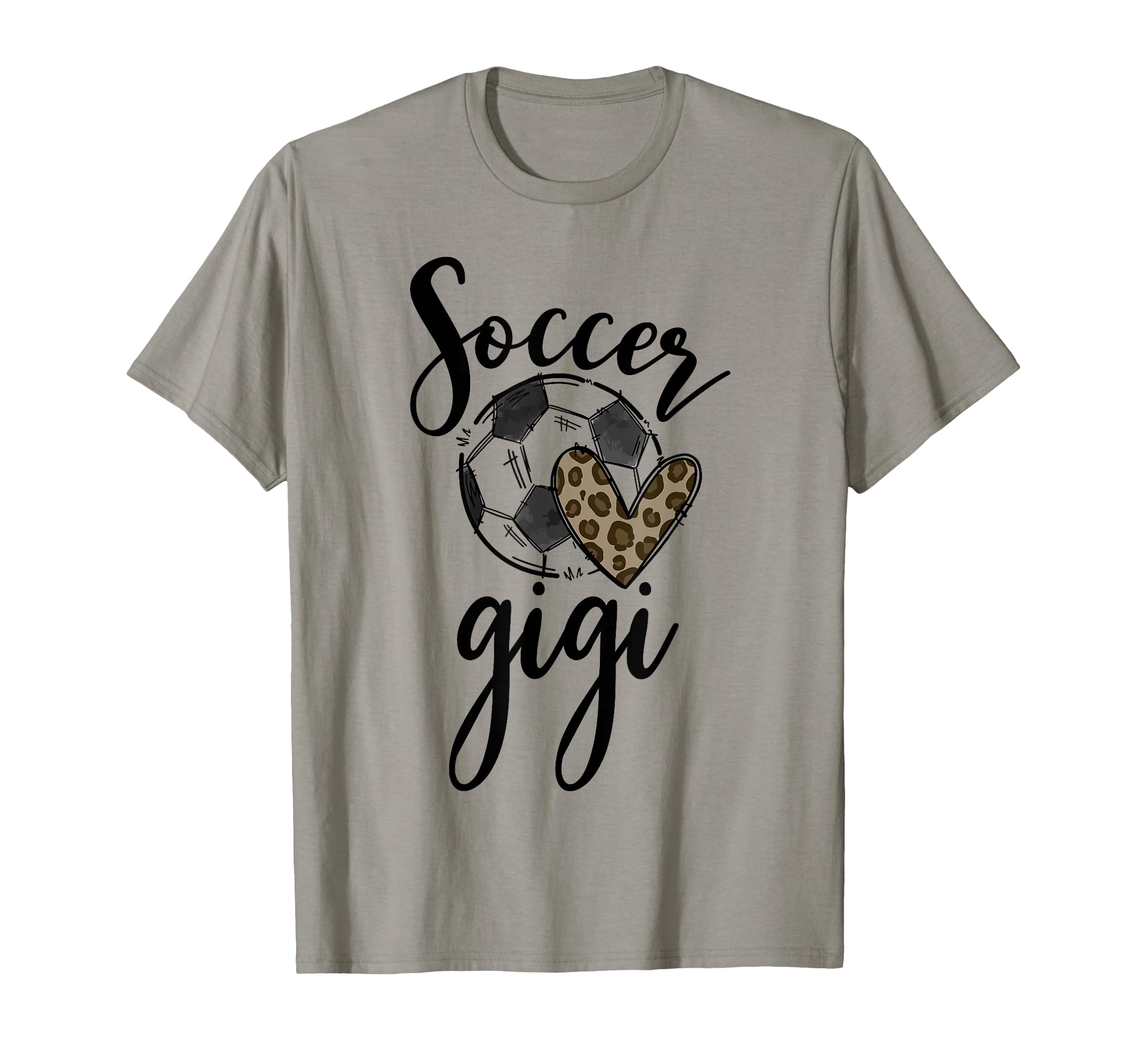 Soccer Gigi Leopard Funny Soccer T-Shirt - Unique Graphic Men Women