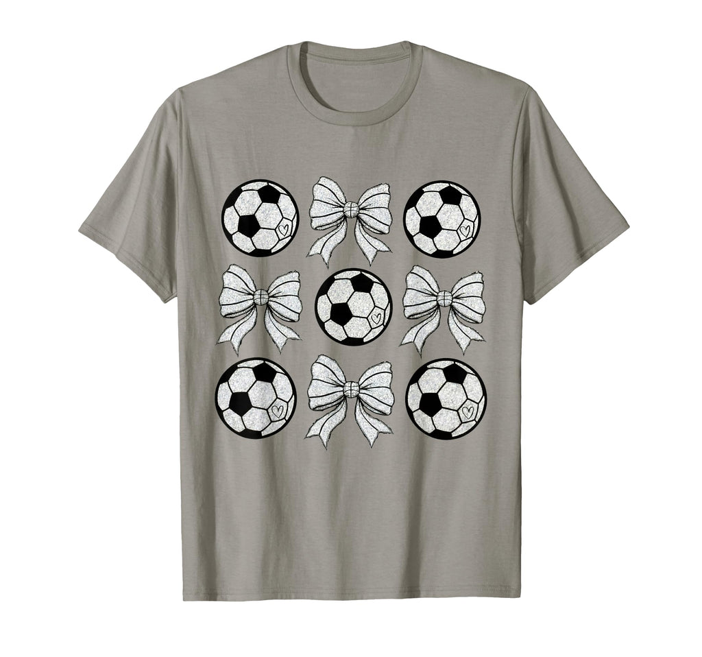 Soccer Bow Game Day Soccer Coquette Bow T-Shirt - Fun Novelty Design Unisex