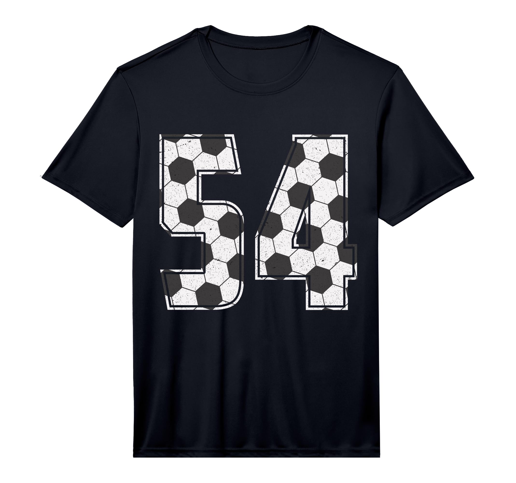 Soccer Player Number 54 Fifty Four T-Shirt - Minimalist Print for Adults