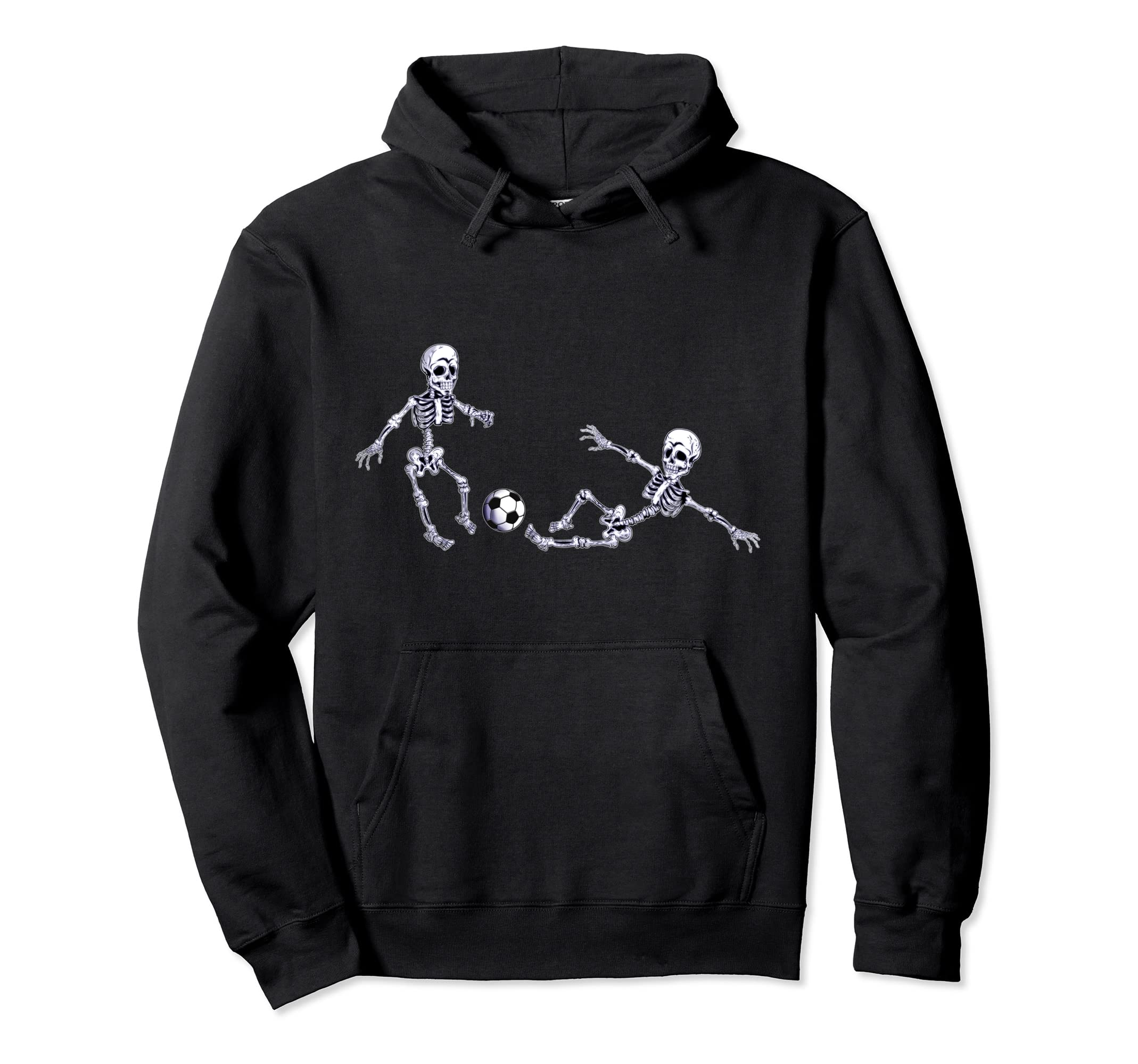 Skeletons Skeleton Kicking Slide Tackle Hoodie - Graphic Print Unisex