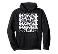 Soccer Aunt Soccer Auntie Coquette Bow Hoodie - Streetwear Style Men Women