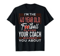 Football 40Th Birthday Party T-Shirt - Casual Everyday Wear for Adults