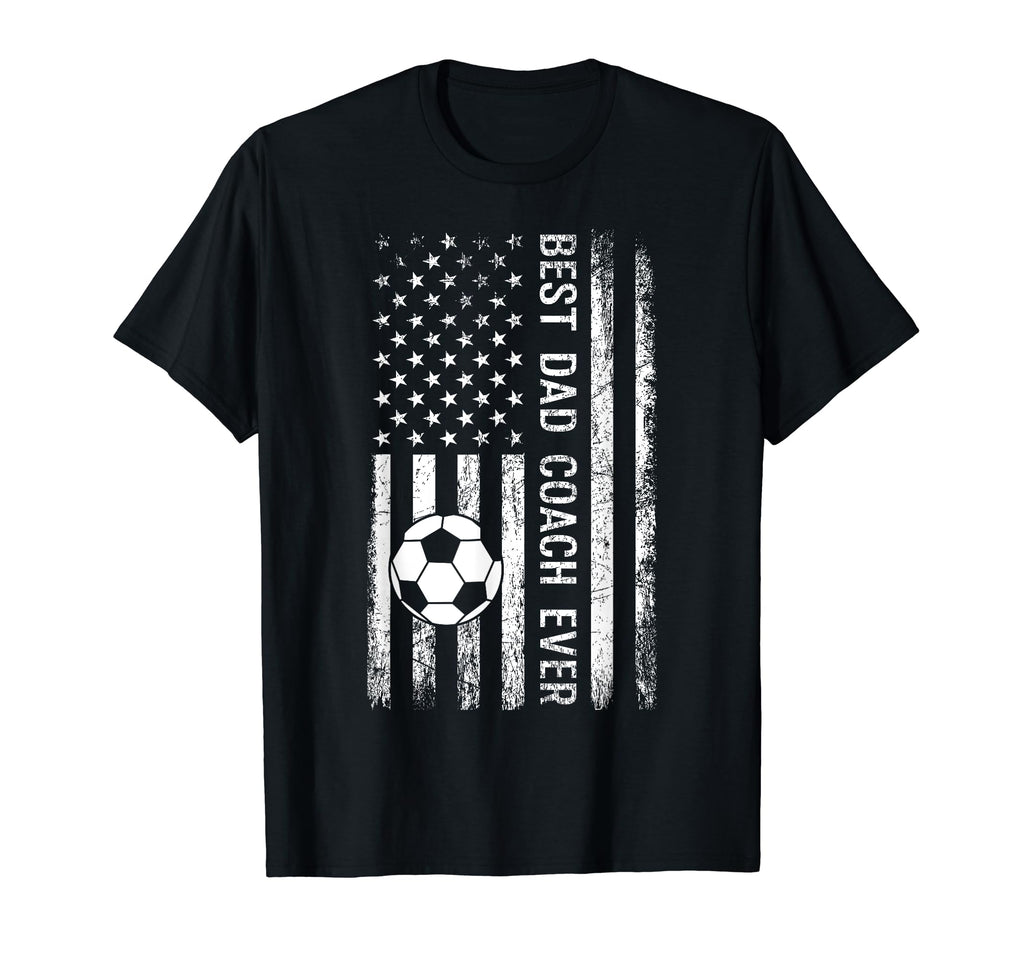 Best Dad Coach Ever Soccer Player T-Shirt - Aesthetic Graphic Men Women