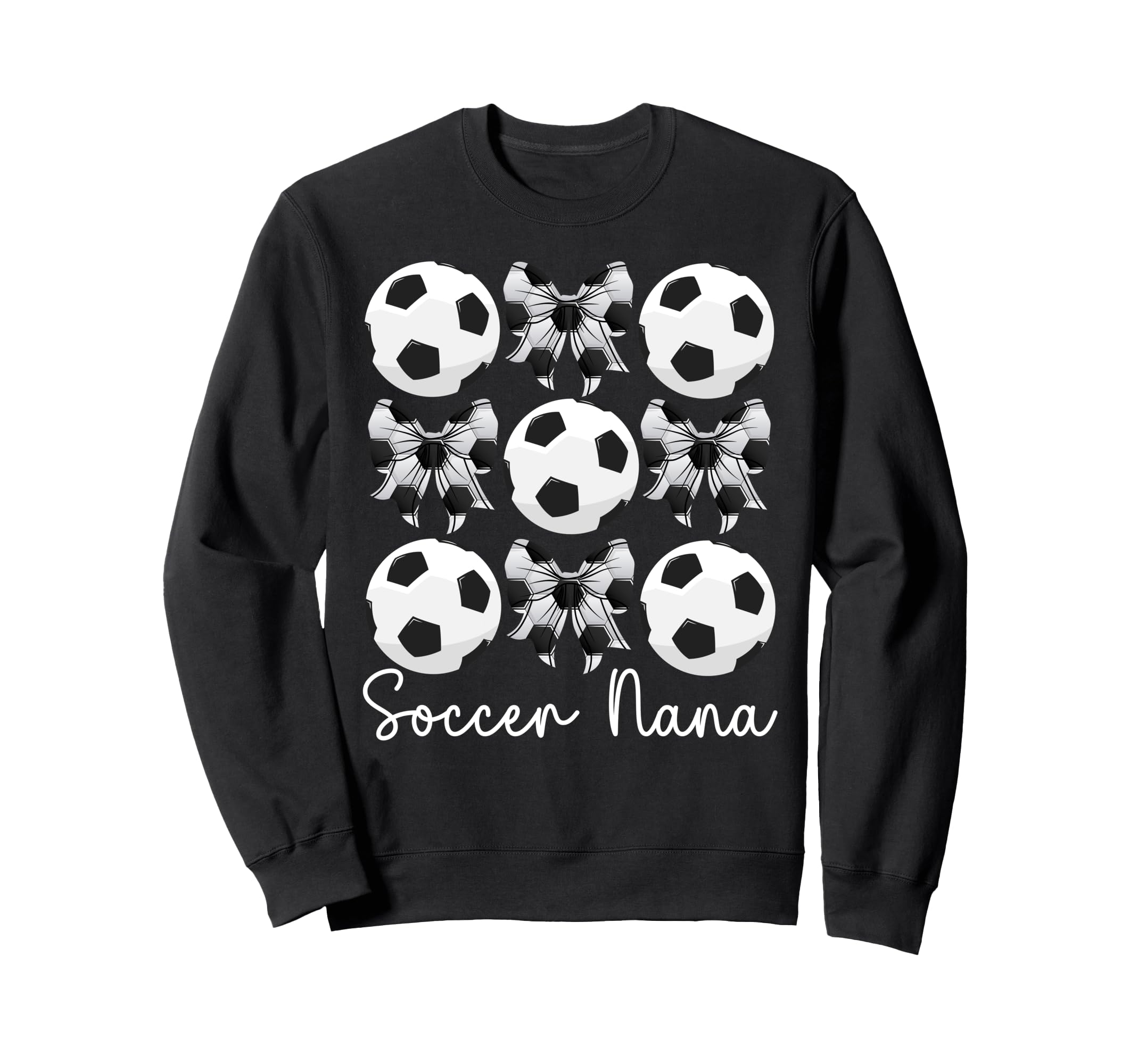 Soccer Nana Coquette Nana Soccer Player Sweatshirt - Unique Graphic Unisex
