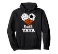 Ball Yaya Heart Funny Volleyball Soccer Hoodie - Minimalist Print Unisex