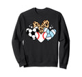 Baseball Volleyball Soccer Heart Sweatshirt - Custom Art Print Men Women